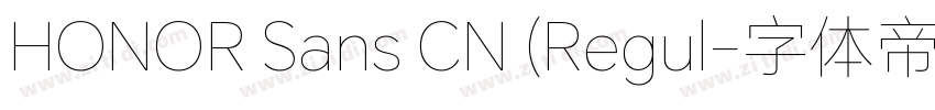 HONOR Sans CN (Regul字体转换